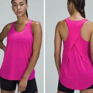 Lululemon Pleated Back Essential Tank Top in Sonic Pink